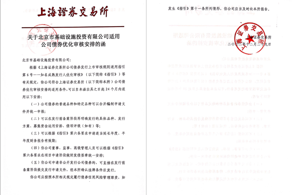 京投公司再次獲得上海證券交易所適用優(yōu)化審核安排資格